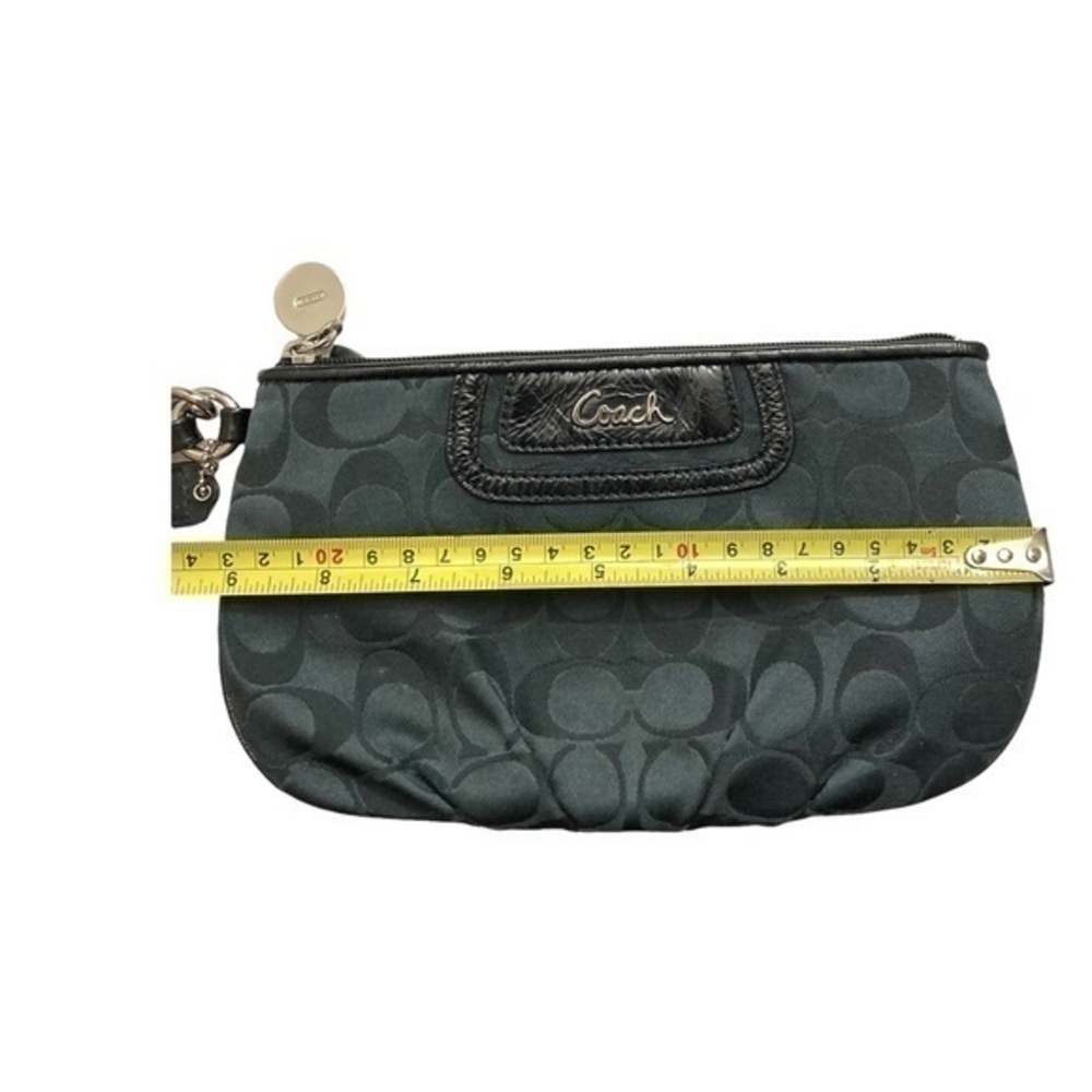 Coach black signature c large wristlet bag - Picture 4 of 6